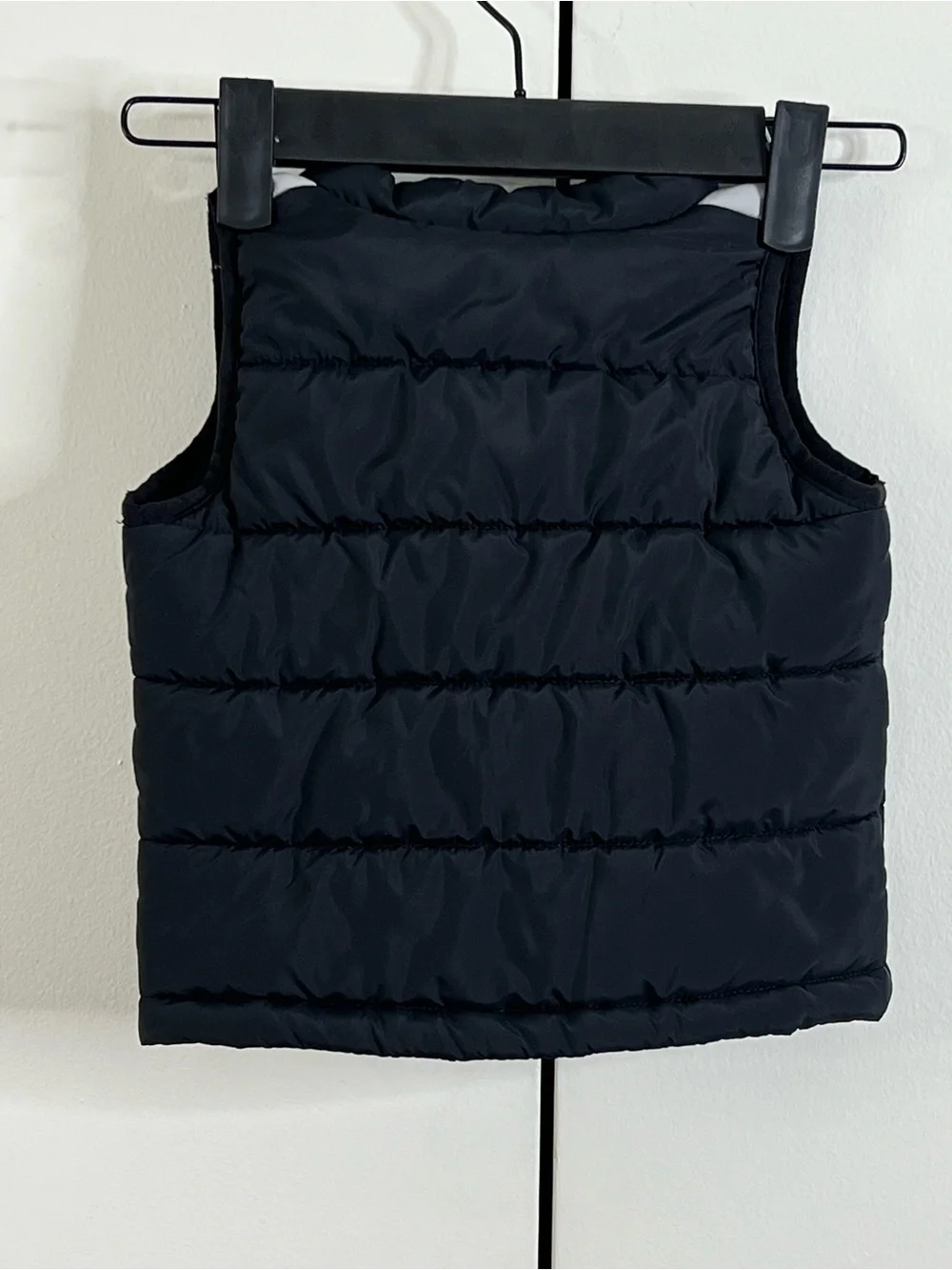 Nike Toddler 12M Black Gray Puffer Vest Full Zip Swoosh
